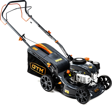 Газонокосилка бензиновая GTM 4 л. с., 42 см, 25-75 мм, 45 л самоходная (LM42-SP)