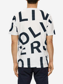 Koszulka męska s.Oliver T-Shirt kurzarm 10.3.11.12.130.2138640-01F1 L Biała (4099974731627)