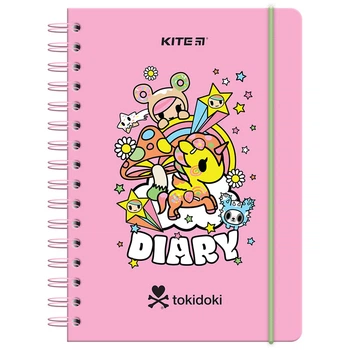 Ежедневник-планировщик школьный "Kite" /TK23-438/ Tokidoki на спирали, твердая обкл. (1/10/20)