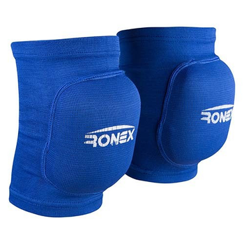 Спортивний наколінник для волейболу посилений синій (2 шт.) Ronex розмір M