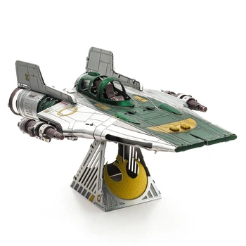 Металлический конструктор 3Д Metal Earth - Star Wars - Resistance A-Wing Fighter, MMS416