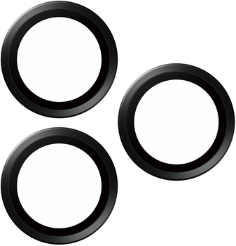 Szkło ochronne PanzerGlass Hoops Camera Lens Protector na aparat Apple iPhone 15 Pro/15 Pro Max Black (5711724011399)