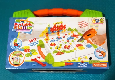Конструктор-мозаика с шуруповертом Portable Platter (254 детали) 547985