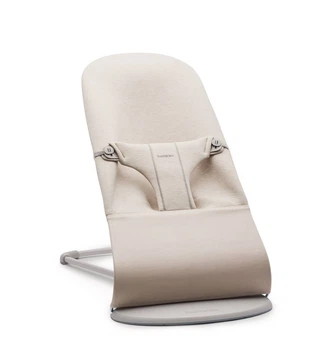 Шезлонг для немовлят BabyBjorn Bouncer BLISS 3D Jersey Light Beige