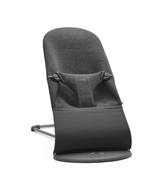 Шезлонг для немовлят BabyBjorn Bouncer BLISS 3D Jersey Charcoal Grey