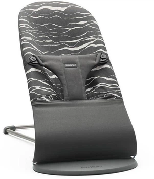 Шезлонг для немовлят BabyBjorn Bouncer BLISS COTTON Antracyt Landscape Print