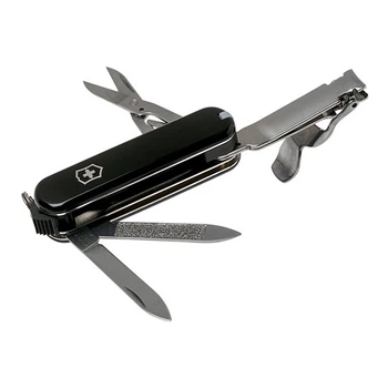 Складаний швейцарський ніж Victorinox Vx06463.3 Nailclip 580 8 функцій 65 мм чорний