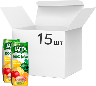 Упаковка соку Jaffa Мультифруктового 0.25 л х 15 шт (4820264290285)