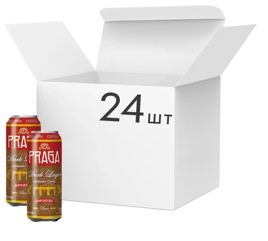 Praga Premium Dark Lager темне фільтроване 0,5 л × 24