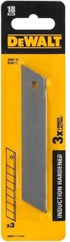 Лезвие для ножей DeWALT шириной 18 мм с отламывающимися сегментами, 3 шт DWHT11719-0