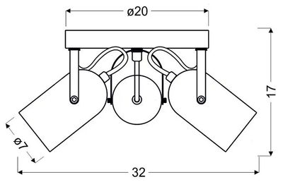 Спот Candellux GRAY Е14 3х40 (98-66503)