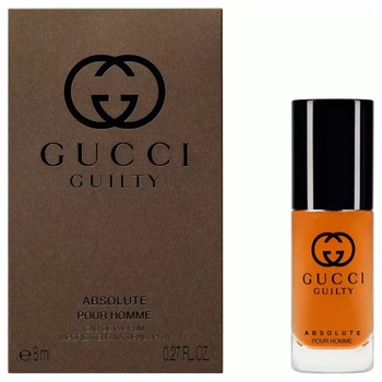 Миниатюра Парфюмированная вода для мужчин Gucci Guilty Absolute 8 мл
