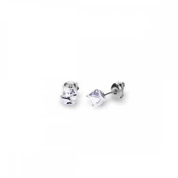 Срібні сережки Spark зі Swarovski Cube Studs Small K48414C