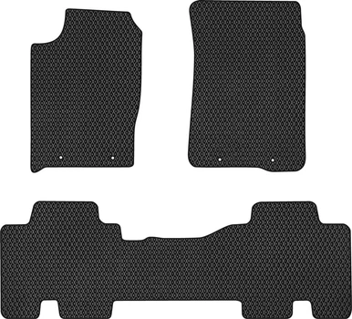 EVA коврики EVAtech в салон авто SsangYong Actyon Sports 2012-2018 Pickup 4-дв. EU 3 шт Black (SY1643ZB3LA4RBB)