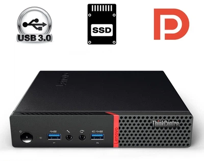Неттоп Lenovo ThinkCentre M600 Tiny USFF / Intel Pentium J3710 (4 ядра по 1.6 - 2.64 GHz) / 4 GB DDR3 / 120 GB SSD M.2 / Intel HD Graphics 405 / DisplayPort б/у