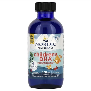 Омега-3 для дітей, віком 1–6 років, Nordic Naturals, полуниця, 530 мг, 119 мл