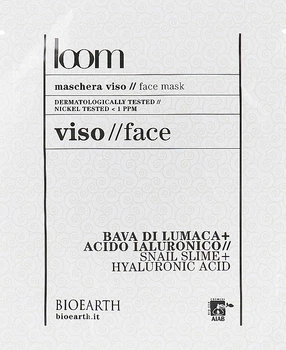 Bioearth Loom Маска для лица на основе муцина улитки и гиалуруновой кислоты 15ml (816499-21179)
