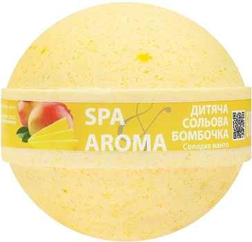Дитяча сольова бомбочка для ванн "Солодке манго" - Bioton Cosmetics Spa & Aroma Bath Bomb 75g (75g) (947294-1205390-2)