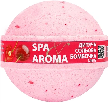 Детская солевая бомбочка для ванн "Вишня" - Bioton Cosmetics Spa & Aroma Cherry Bath Bomb 200g (75g) (947285-1466573-2)