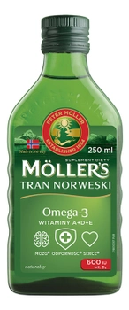 Дієтична добавка Mollers Tran Norweski 250 мл (7070866024291)