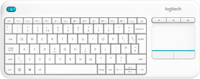 Клавіатура бездротова Logitech K400 Plus Touch Wireless Nordic Layout White (920-007142)
