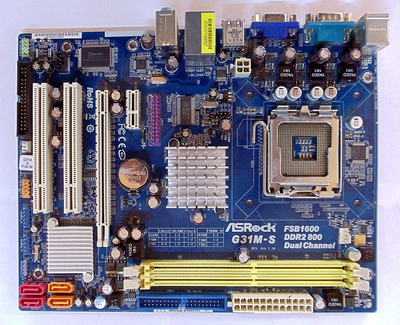 Материнська плата AsRock S775 G31M-S б/у