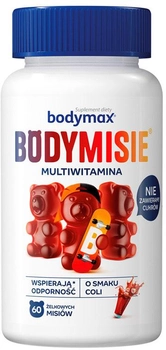 Дієтична добавка Orkla Bodymax Bodymisie желейні цукерки для дітей Cola 60 шт (7070866031343)