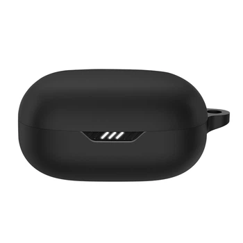 Силиконовый чехол для наушников JBL Wave Flex, Hang Case, черный, ультратонкий защитный кейс толщиной 2 мм, защита от царапин, пыли и ударов, компактный, с карабином для крепления, ArmorStandart (ARM73550)