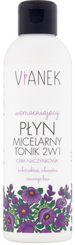 Płyn-tonik micelarny Vianek 2 w 1 wzmacniający 200 ml (5902249010572)