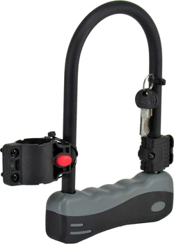 Замок велосипедний (Greys) скоба U-lock 12x165x245мм на ключ GR33012