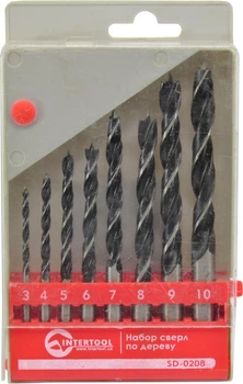 Набор сверл по дереву кт-8шт. (Intertool) SD-0208