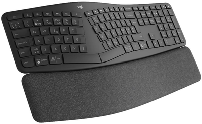 Klawiatura bezprzewodowa Logitech Ergo K860 RF Wireless + Bluetooth Nordic Layout Graphite (920-009168)