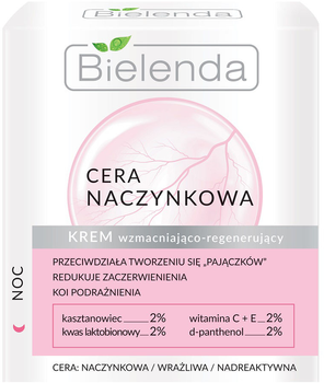 Krem do twarzy Bielenda Cera Naczynkowa wzmacniająco-regenerujący na noc 50 ml (5902169036010)