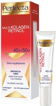 Krem pod oczy i na powieki Perfecta Multikolagen Retinol Redukcja cieni 40+/50+ 15 ml (5900525050823)