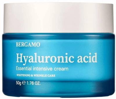 Крем для обличчя Bergamo Hyaluronic Acid Essential Intensive Cream зволожуючий з гіалуроновою кислотою 50 г (8809414192170)