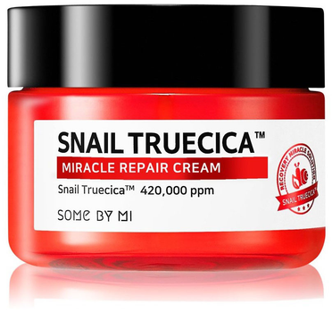 Крем для обличчя Some By Mi Snail TrueCICA Miracle Repair Cream відновлюючий з муцином чорного равлика 60 мл (8809647390503)