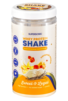Shake proteinowy Supersonic wspierający metabolizm o smaku karmelowo śmietankowym 560 g (5905644489264)