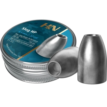 Кулі пневматичні H & N Slug HP 5.53мм, 1.62 грам (25 гран) 200 шт / уп