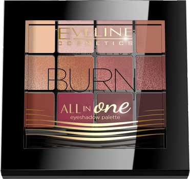 Paleta cieni do powiek Eveline All In One Eyeshadow Palette 03 Burn 12 g (5901761965919)
