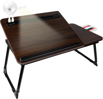 Столик для ноутбука DYXON Transformix 3 USB LED Fan Black/Walnut (DXNSTMX3BWL)
