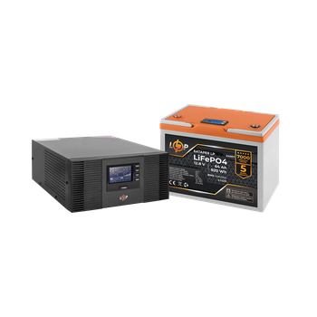 Комплект резервного питания LP (LogicPower) ДБЖ + літієва (LiFePO4) батарея (UPS B1500+ АКБ LiFePO4 819W)
