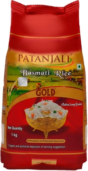 Золотий Рис Басматі Patanjali Gold 1 кг (8904109468995)