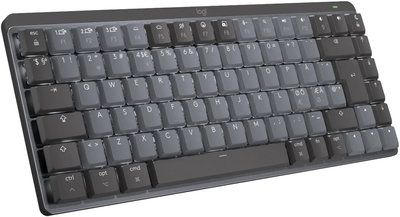 Клавіатура бездротова Logitech MX Mechanical Mini for Mac Minimalist Illuminated GL Tactile Nordic Layout Space Gray (920-010835)