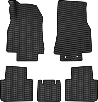 EVA коврики EVAtech в салон авто Mercedes-Benz B-Class (W245) 2005-2011 1 поколение Htb Japan 5 шт Black (MB11479CD5MS2RBB)