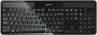 Клавіатура бездротова Logitech K750 Wireless Solar Nordic Layout Black (920-002925)