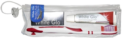 Zestaw podróżny White Glo Travel Pack wybielająca pasta do zębów 16 ml + szczoteczka + wykałaczki dentystyczne (9319871000356)