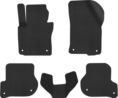 EVA килимки EVAtech в салон авто Skoda Octavia A5 (AT, 8 clips) 2004-2013 2 покоління Liftback EU 5 шт Black (SK12152C5AV8RBB)