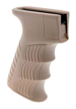 Пистолетная рукоятка DLG Tactical (DLG-098) для АК-47/74 (полимер) прорезиненная, койот