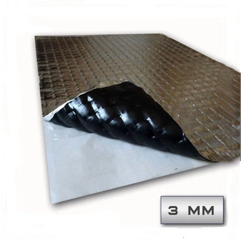 Виброизоляция авто Butyplast Стандарт 3 мм 330х500 мм