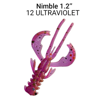 Силіконова приманка Crazy Fish Nimble 1.2" 76-30-12-6 кальмар,76-30-12-6